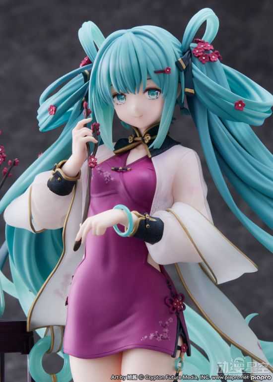 初音未来2023春节手办 旗袍短裙尽显绝美好身材