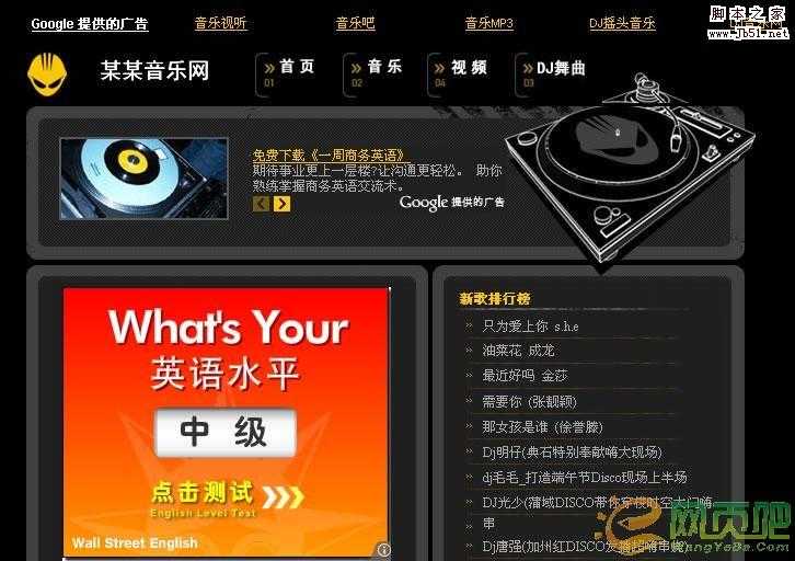 gg、百度等点击广告点击率5%左右的网站广告放置截图